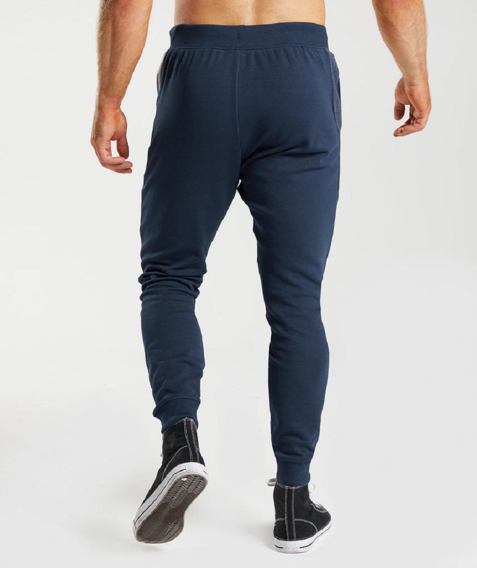 Pantalones Jogger Gymshark Bold React Hombre Azul Marino | CO 3752CTV